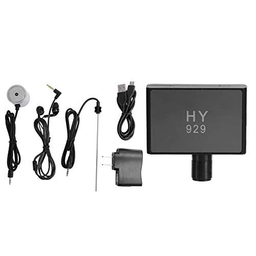 Pipe Water Leak Detector, Underground Water Leakage Detection Monitor Enhanced High Strength Water Leaking Detector Tester with Dual Probe and Headphone