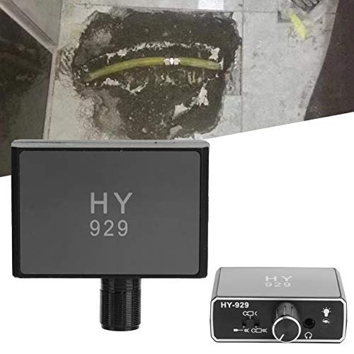 Pipe Water Leak Detector, Underground Water Leakage Detection Monitor Enhanced High Strength Water Leaking Detector Tester with Dual Probe and Headphone