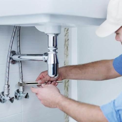 Plumber wrench, 2-in-1 Angle Stop Wrench for Angle Stops, Straight Stops, and Compression Couplings，Plumbing Tools for Faucet Nuts, and Spigots