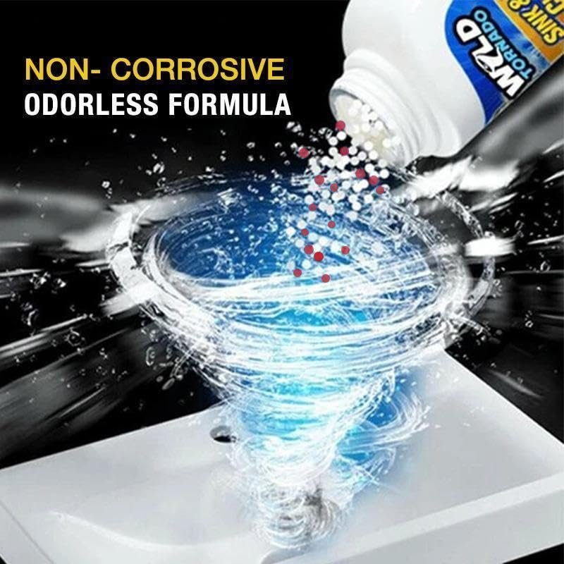 Powerful Sink and Drain Cleaner Portable Powder Cleaning Tool Chemical Powder Agent for Kitchen Toilet Pipe Dredging (2-Pack)