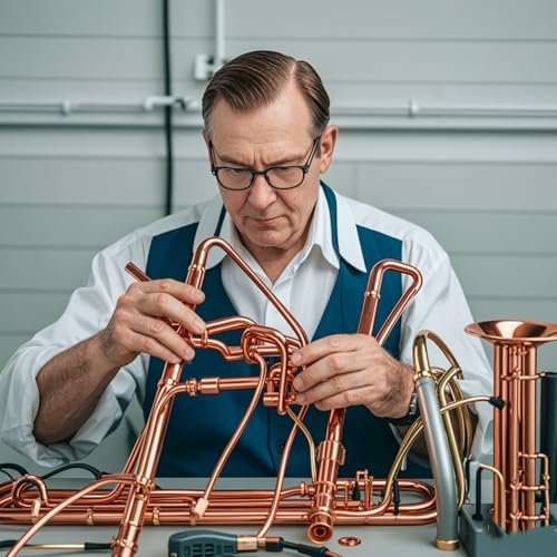 Pure copper tubing 5/32" OD (0.157")×1/8" ID(0.118") x 5 FT seamless hollow T2 copper pipe,Refrigeration Tubing, DIY project(Multiple Sizes)