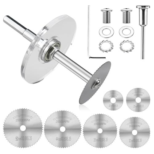 PVC Inside Cutter Tools Kit - Inside Pipe Cutter for PVC Pipe with Adjustable Depth Gauge Guide, 0.37" Hex Shank and 6 PCS HSS Saw Tooth Blades Plumbing Tools Internal Plastic Pipe Cutter Set