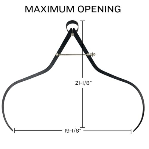 QUIX 18" (45.7 cm) Steel Outside Caliper | Durable Steel Construction | Precise Measurement of Distance, Diameter, or Thickness | Ideal for Construction, Plumbing, Paleontology, and Forensics