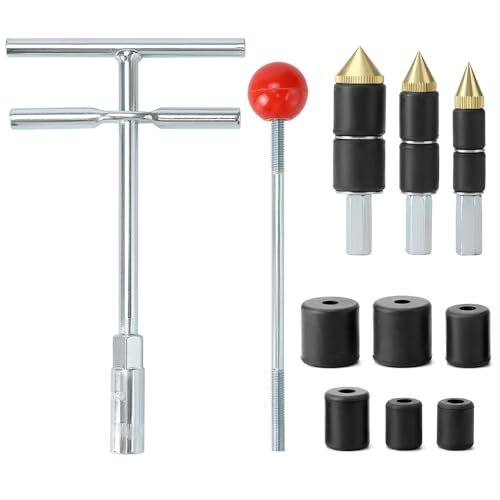QWORK Pipe Water Stopper Kit - Stainless Steel Hot-Melt Water Stop Needles for Fast Pipe Repairs, Plumbing Tool Water Pipe Leakage Repair Kit, Seals Under 60 lbs Pressure, (1/2", 3/4", 1")
