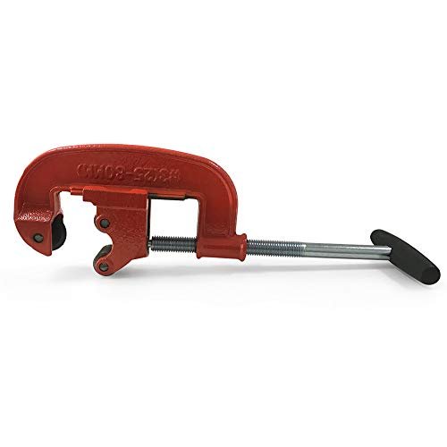 QWORK Professional Pipe Cutter Tool for 1-3" Pipes - Ideal for Plumbing, Automotive, and Construction Projects