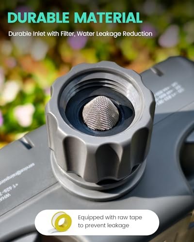 RAINPOINT Sprinkler Timer 2 Outlet, Water Timer for Garden Hose, Programmable Drip Irrigation Timer for Yard Outdoor Watering, Rain Delay/Manual/Automatic System Controller 2.5" LCD, V2, 2023 Release