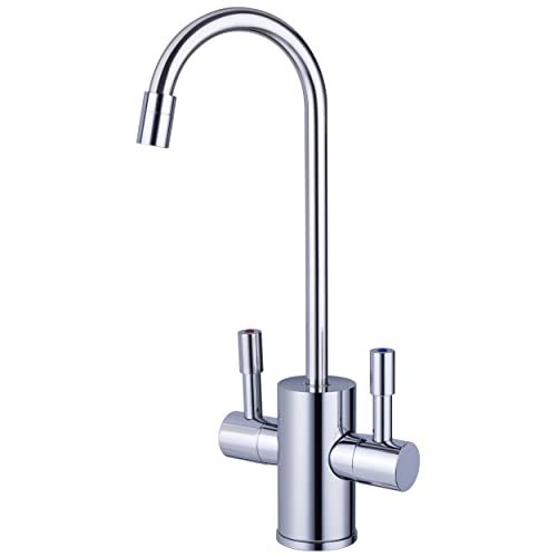 Ready Hot RH-F560-CH Faucet Only for Ready Hot Instant Hot Water Tank, Insulated, Safety Lock on Handle, Dual Lever Hot & Cold Water, Polished Chrome Finish