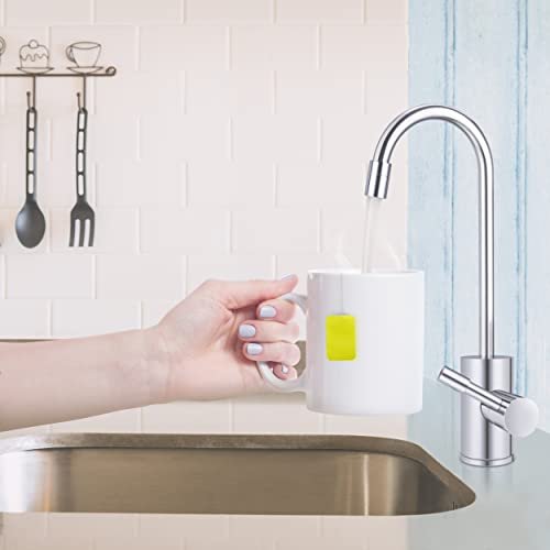 Ready Hot RH-F560-CH Faucet Only for Ready Hot Instant Hot Water Tank, Insulated, Safety Lock on Handle, Dual Lever Hot & Cold Water, Polished Chrome Finish