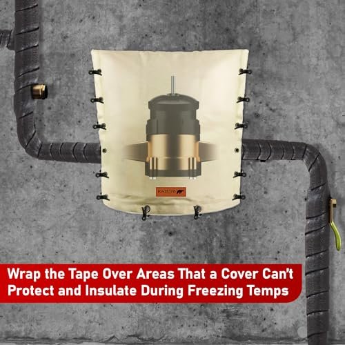 Redford Supply Co. 2 inch x 14 ft Pipe Insulation, Outdoor Pipe Insulation Wrap for Winter Freeze Protection, Water Line Freeze Protection Foam, Insulated Wrap for Copper Pipes, PVC, AC Line