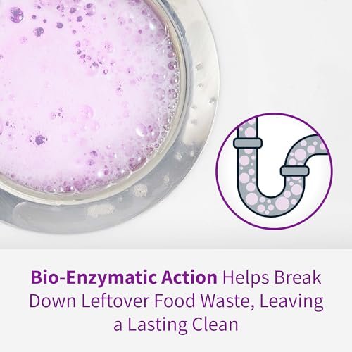 Rejuvenate Garbage Disposal and Drain Pipe Cleaner Powerful Foaming Action and Removes Garbage Disposal Smells 6 Unit Pack Lavender Scent