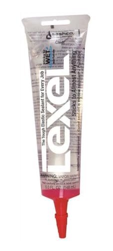 Sashco 13013-2 13013 5oz Sealants Clear Lexel Adhesive Caulk, 5-Ounce