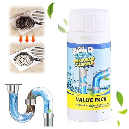 Sink and Drain Cleaner, 2025 New Multi-functional Sink and Drains Cleaner Powder Cleaning, Powerful Sink Cleaner for Kitchen and Pipes Cleaning Tool (1 PC)