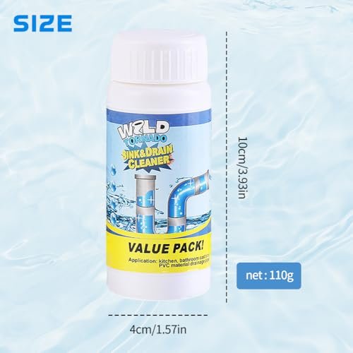 Sink and Drain Cleaner, 2025 New Multi-functional Sink and Drains Cleaner Powder Cleaning, Powerful Sink Cleaner for Kitchen and Pipes Cleaning Tool (1 PC)