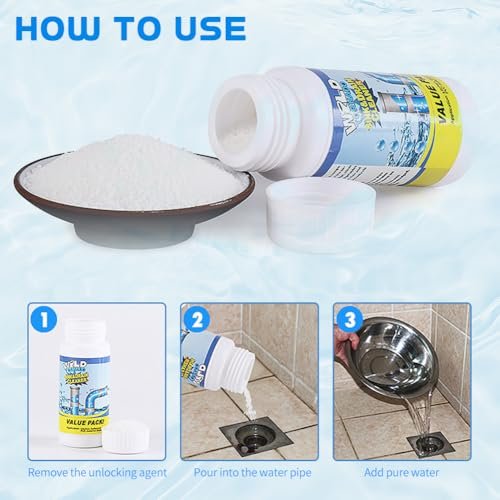 Sink and Drain Cleaner, 2025 New Multi-functional Sink and Drains Cleaner Powder Cleaning, Powerful Sink Cleaner for Kitchen and Pipes Cleaning Tool (1 PC)