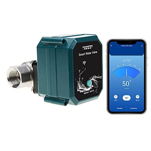 Smart Water Valve WIFI Remote Control Faucet Timer for Hose Compatible with Alexa, Google Home and Siri (WIFI, DN25(1"))