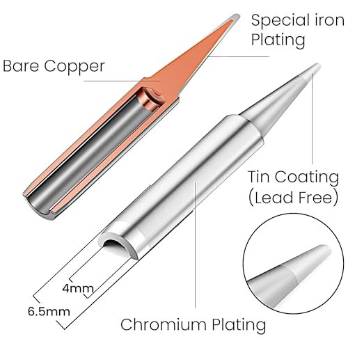 Soldering Iron Kit, 60W Soldering Iron, 5 Soldering Iron Tips, 21-in-1 Adjustable Temperature, Solder Wire, Stand, Desoldering Pump, Soldering Welding Iron Kit for Electronics Hobby DIY 110V US Plug