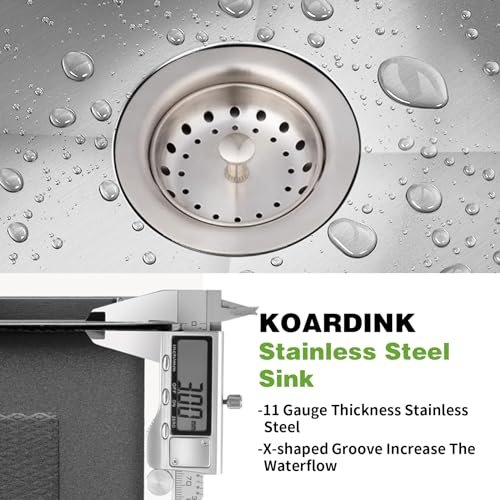 Stainless Steel Drop In Kitchen And Bar Sink - 22x18 Inch Single Bowl Topmount Bar Sink Come With SS Grid,Silicon Mat,Drain Strainer Set
