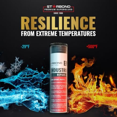 STARBOND White Epoxy Putty Stick High-Temperature Resistance Best for Woodworking, Home, Plumbing, and Industrial Repairs, 2 oz