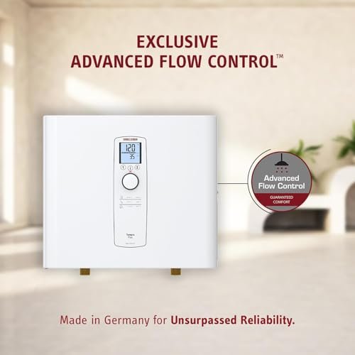 Stiebel Eltron 239223 Tankless Water Heater – Tempra 29 Plus – Electric, On Demand Hot Water, Eco, White, 23