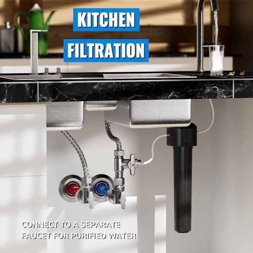 SUNGATOR 12-Pack Angle Stop Valve, Angle Water Shut Off Valve 1/2 x 3/8 Inch Compression, Toilet Water Shutoff, 1/4 Turn, No Lead Brass Push-to-Connect Plumbing Fittings for PEX Pipe, Copper, CPVC