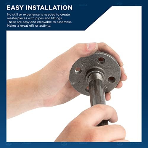 Supply Giant OQCM2012 12" Long Black Steel Nipple Pipe Fitting with 2" Nominal Size Diameter