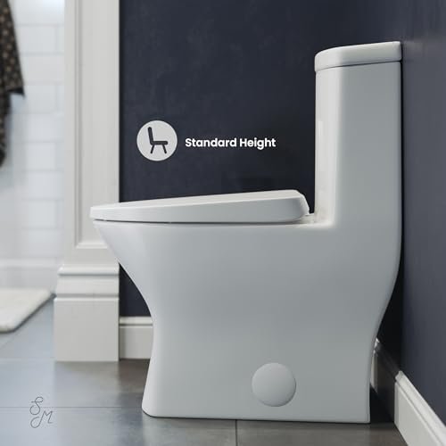 Swiss Madison Well Made Forever SM-1T277, Sublime II One-Piece Round Toilet, 10" Rough-In 1.1/1.6 gpf
