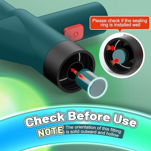 Toilet Plunger, Drain Clog Remover, High Pressure Air Drain Blaster Real-Time Barometer Plunge Blaster Multi-Drain Unclogger for Toilets, Plungers for Bathroom, Sink, Floor, Kitchen Clogged