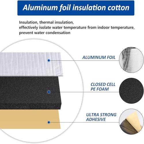 Toilet Tank Liner Toilet Anti Condensation Kit 40 x 16 Inch Toilet Tank Insulation Kit for Stop Condensation Preventing Water Damage to Floors