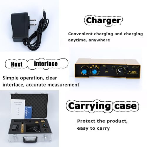 Underground Water Leak Detector with Adjustable 4 Gears Frequency,Pipeline Leak Detector with Sensor,Water Leak Detection Kit,Leak Detector
