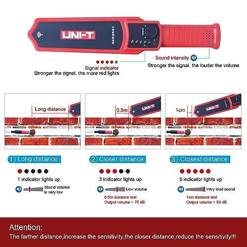 UNI-T Wall Pipe Blockage Detector 35Meters Pipeline Blocking Clogging Scanner Plumbers Instrument Diagnostic Tool for Steel Iron and PVC Pipes