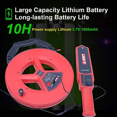 UNI-T Wall Pipe Blockage Detector 35Meters Pipeline Blocking Clogging Scanner Plumbers Instrument Diagnostic Tool for Steel Iron and PVC Pipes