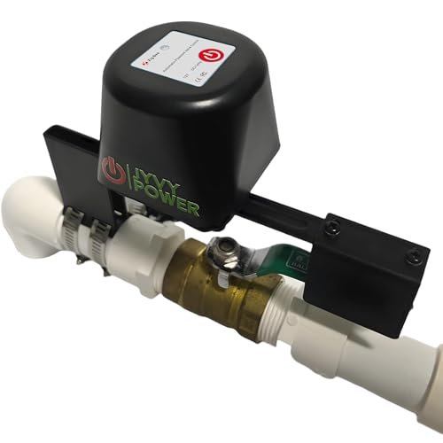 Upgrade Zigbee 3.0 Smart Water Valve Shutoff Reinforced Mounting Arm Durable Metal Gear (TUYA/SmartThings Hub), Alexa/Google Compatible, 2.4 GHz, Motorized Ball Valve Actuator