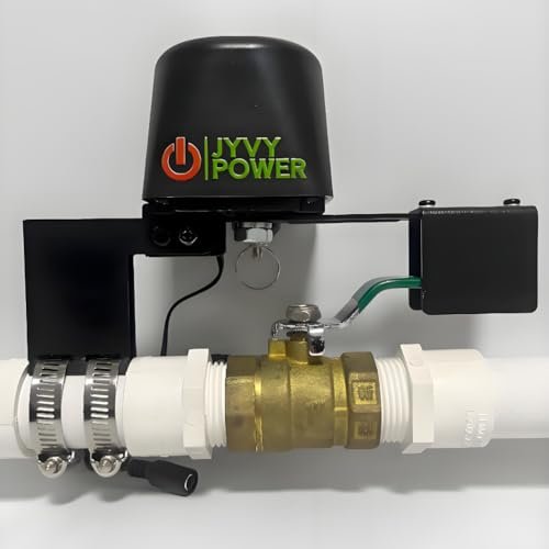 Upgrade Zigbee 3.0 Smart Water Valve Shutoff Reinforced Mounting Arm Durable Metal Gear (TUYA/SmartThings Hub), Alexa/Google Compatible, 2.4 GHz, Motorized Ball Valve Actuator