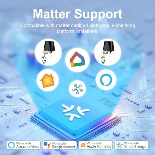 UseeLink Matter Water Valve, Smart Water Shut Off Valve, Automatic Valve Controller Timer,Compatible with Alexa,Apple Home, 1 Pack