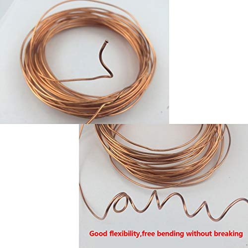 uxcell Refrigeration Tubing, 1/8" OD x 5/64" ID x 16 Ft Soft Coil Copper Tubing