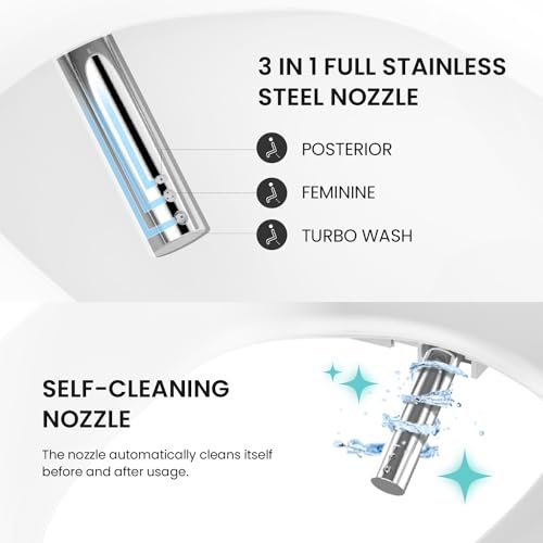 VOVO STYLEMENT TCB-8100N Smart Bidet Toilet for bathrooms, Elongated One Piece Toilet with Soft Close Lid, Auto Dual Flush, Heated Seat, Made in Korea