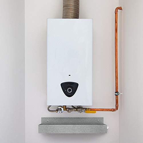 Wall Mounted Tankless Water Heater Drain Pan - 20 x 13 x 2.5 - Galvanized | Water Damage Prevention | No Leak | Made In The USA | Welded Water Tight | Killarney Metals