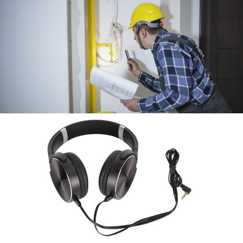 Water Leakage Detection, 20000X Amplification Pipe Leak Detector Kit, with Adjustable Earphone Headphone for Different Conditions, Sites, Indoor Outdoor (US Plug)