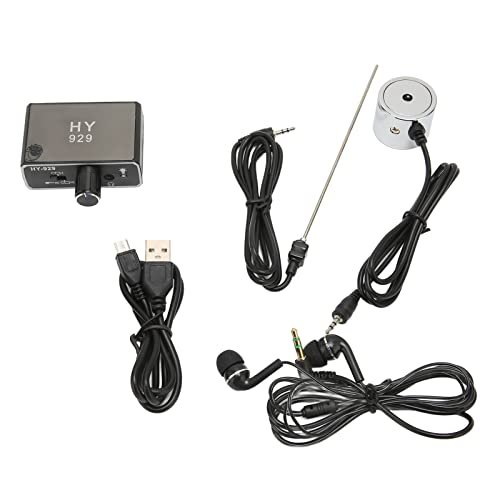 Water Leakage Detector,Professional High Strength Dual Probes Pipeline Leak Detection Tool with Headphone for Water Pipes/Cement Pipes/Steel Pipes(#1)