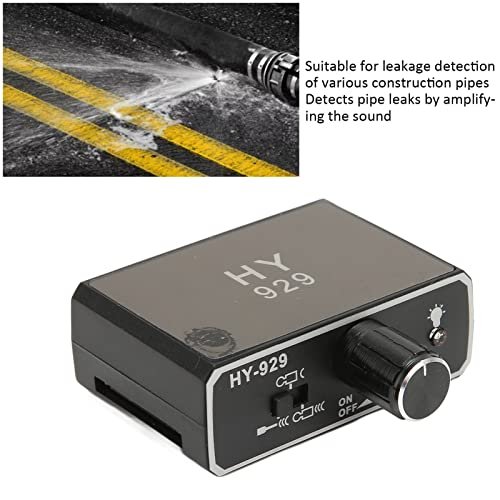 Water Leakage Detector,Professional High Strength Dual Probes Pipeline Leak Detection Tool with Headphone for Water Pipes/Cement Pipes/Steel Pipes(#1)