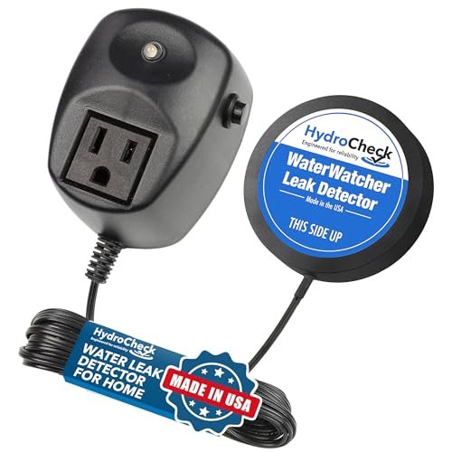 Water Sensor Alarm, Smart Water Leak Detector for Home & Basements | Made in The USA | Automatic Flood Detectors and Water Alarm, Pure Water Capable (WaterWatcher)