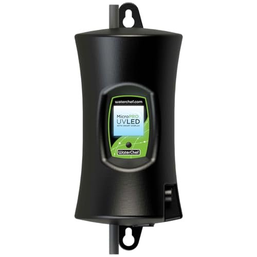 WaterChef MicroPRO UV LED Under-Sink Water Purifier System with Smart Features (No Faucet), Reduce up to 99.99% of Pathogens, Mercury-Free