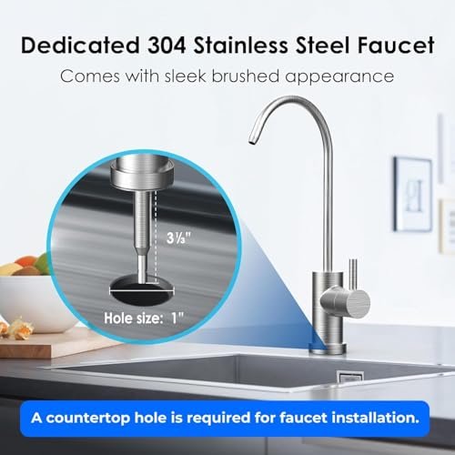Waterdrop 10UB Under Sink Water Filter, Reduces PFAS, PFOA/PFOS, Lead, Chlorine, Bad Taste, NSF/ANSI 42 Certified, 8K Gallons, Easy Installation