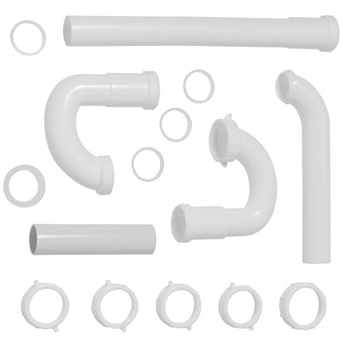 Waxman PlumbCraft 15-Piece Complete Bathroom Sink Drain Repair Kit 7027110N, Various Bathroom Sink Drain Pipes for Repairs to Problem Areas, Bathroom Sink Drain Assembly for Multiple Sink Pipe Options