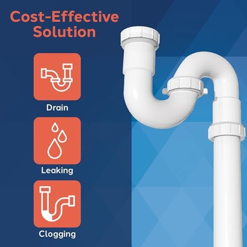 Waxman PlumbCraft 27-Piece Complete Kitchen Sink Drain Repair Kit 7027010N, Various Kitchen Drain Pipes for Repairs to Problem Areas, Drain Assembly for Multiple Sink Pipe Options
