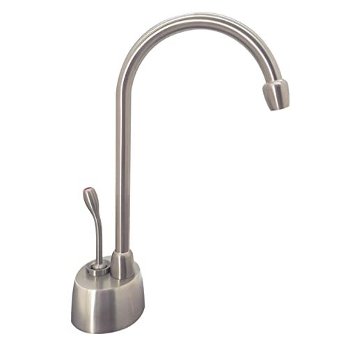 Westbrass A271H-20 Velosah 9" 1-Handle Hot Water Dispenser Faucet with Thermostatic Hot Water Tank, Stainless Steel