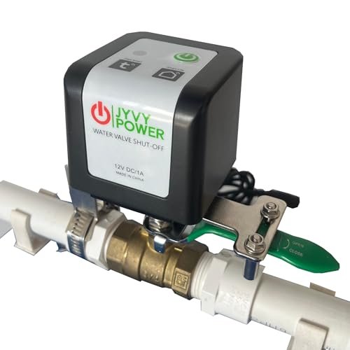 WiFi/Bluetooth Ball Valve Smart Water Shutoff Manipulator with Durable Metal Gear Domotique Controller Compatible Alexa Google Works 2.4 GHz No HUB Needed (TUYA WIFI)