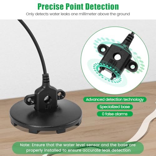 WiFi Smart Water Shutoff Valve with Leak Sensor, 3/4" Brass Valve & Extra Hose, Effortless Remote Control and Real-Time Water Leak Alerts via App