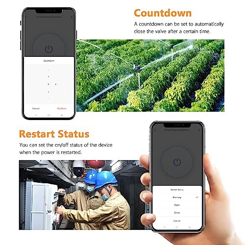 WIFI Smart Water Valve Shut Off Tool Automatic Remote Control On And Off Electric Gas Shutoff Valve Main Compatible With Alexa