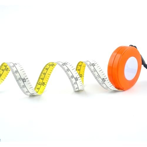 WIN TAPE Cm and Inches to 100ths Executive Diameter Pi Engineer's Tape Measure (Orange, 315cm 124'')